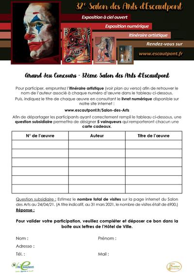 Bon de participation