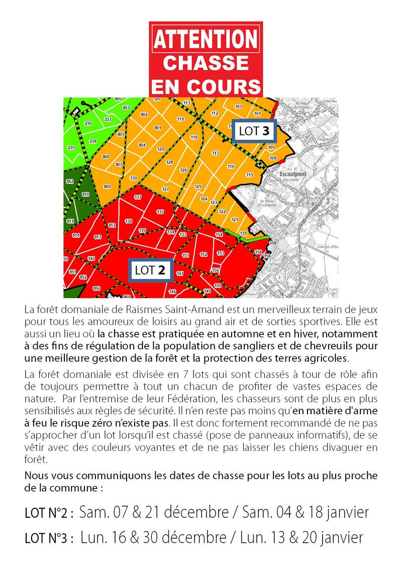 CHASSE EN COURS