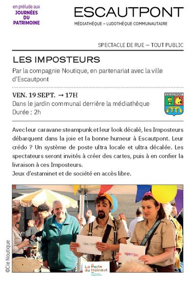 FB AGENDA LES IMPOSTEURS